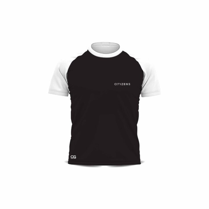 Citizens Uniform Black & White Raglan Sleeve Tee Shirt