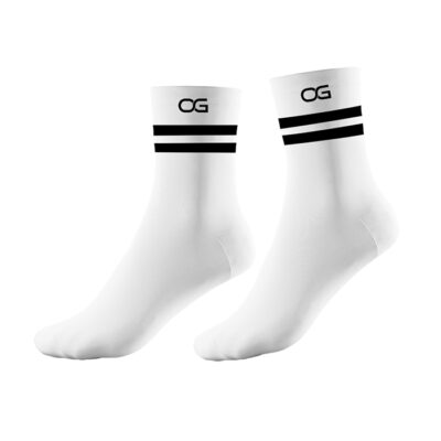 White Classic Pro Training Sports Socks - Crew